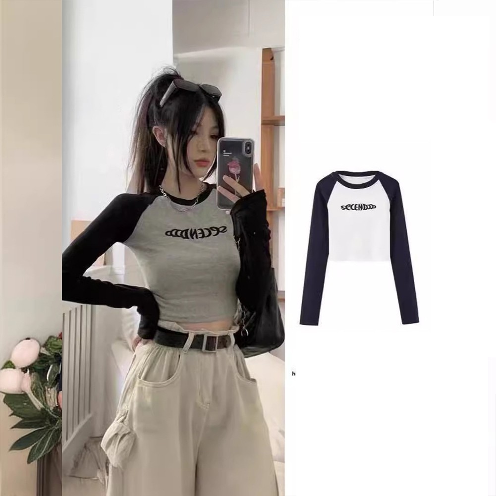 ALTRA Dolce maglia donna manica lunga stile retrò con ricamo unico