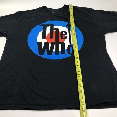The who 古着リンガーTシャツ ターゲットマーク The Who Classic Mod Target Logo size XL Black T Shirt Official
