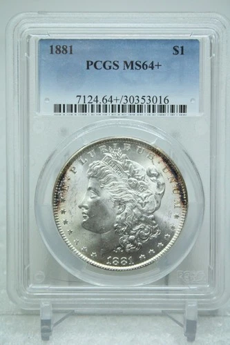 1881 $1 Silver Morgan Dollar PCGS MS64+ #3016