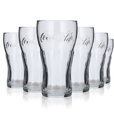 6x Coca Cola Softdrink Glas Kontur 0,3l Coke ...