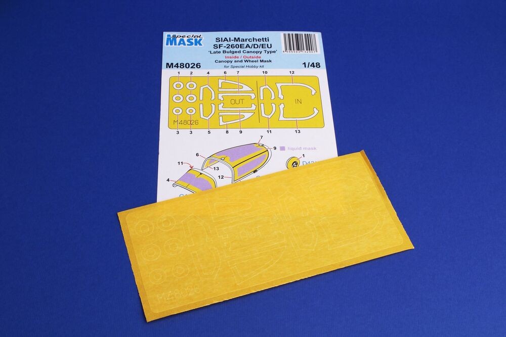 Special Hobby 100-M48026 - 1/48 SF-260EA/D/EU ‘Late Bulged Canopy Type’ Mask