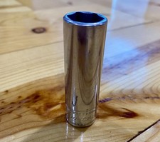 Snap On Tools SFSM14 3/8 Dr. 6Pt Metric 14mm Flank Dr Deep Chrome Socket USA Snap On Tools SFSM14 3/8 Dr. 6Pt Metric 14mm Flank Dr Deep Chrome Socket USA