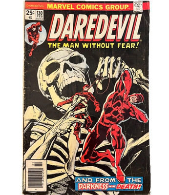 DAREDEVIL #130 Feb 1976 1ST BROTHER ZED Newsstand FREE USPS SHIPPING (FN-)