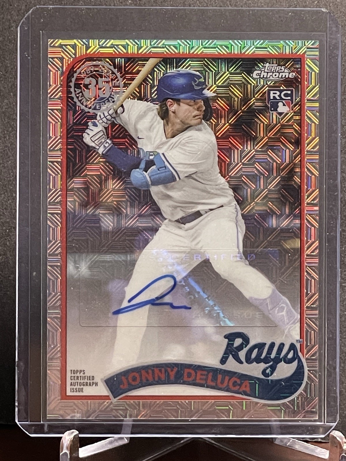 2024 Topps Chrome Silver Pack #2T89C-76 Jonny Deluca RC Mojo 1989 Topps Auto