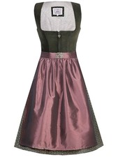 MarJo Dirndl Nicoletta 65cm Länge grün Samt Samtdirndl Mididirndl Damen