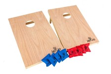 Outdoor Cornhole Boards & Corn Bags Toss Wooden Game Set 92x60x21cm Jenjo Games