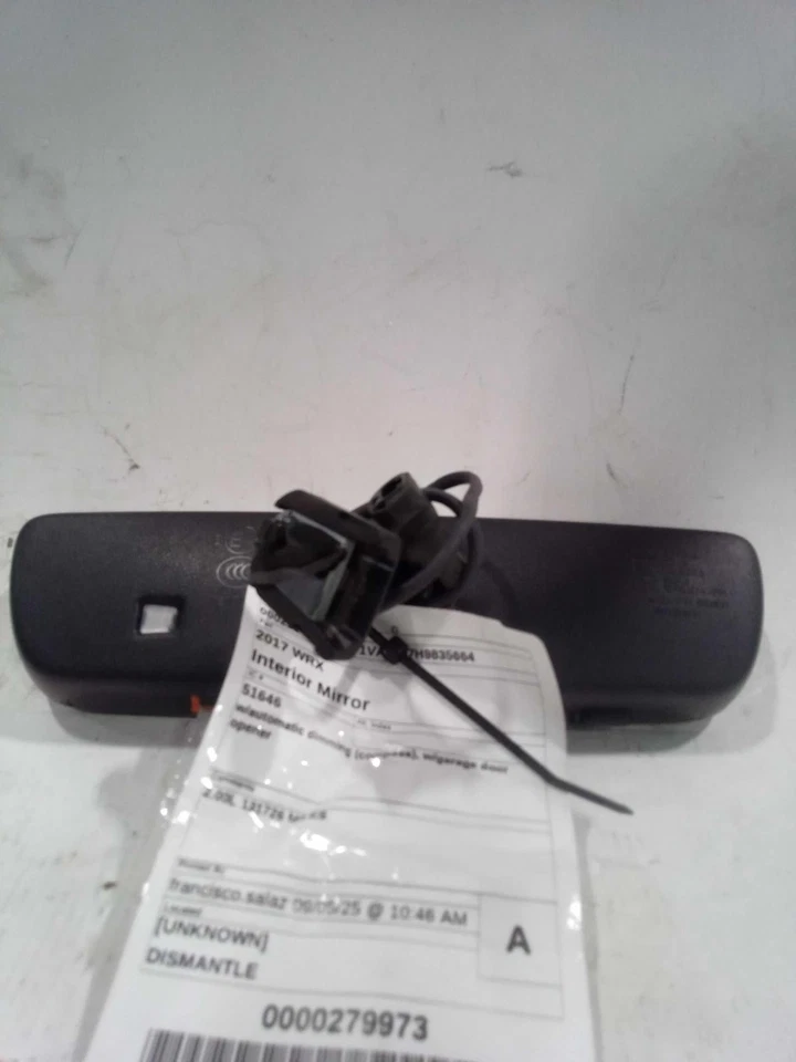 2017 Subaru WRX Used Interior Rear View Mirror Blue OEM H501SVA100 Foto 2 de 4