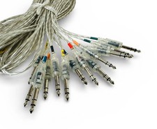 13 Clear Silver Transparent Trigger Cable Kit Wires Snake Cord For ROLAND Alesis