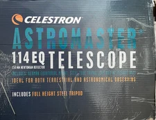 Celestron AstroMaster 114EQ Newtonian Reflector Telescope (Missing Eye Pieces)