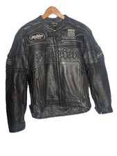 VTG Scorpion EXO Motorcycle Leather Jacket Mens Size S Black Color Made In USA