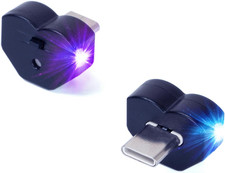 Mini USB Type C LED Light, 8 Color RGB Interior Atmosphere Lighting for Phone, L