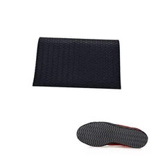 Shoe Sole Repair Rubber Soling Sheet, DIY Anti-Slip Shoe Repairing Bottom Black