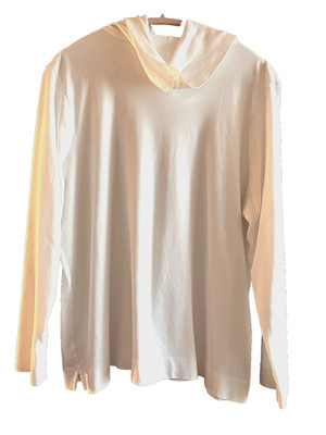 LL Bean White 3X  Reg Long Sleeve Turtle Neck Cotton T Shirt Top Capsule Camping