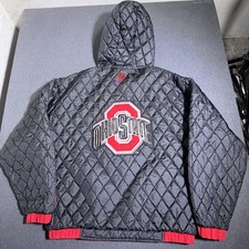 VTG Ohio State Buckeyes Jacket Men Large Pro Player Reversible Full Zip 90s READ