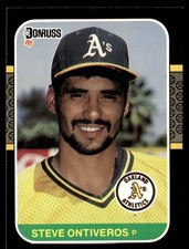 1987 Donruss Steve Ontiveros Oakland Athletics #221