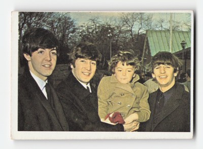 1964 Topps Beatles Color #29 Paul, John, Ringo - Ringo Speaking Very Good