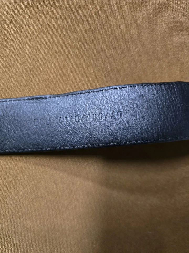 Cinturón Versace Cuero Medusa Hombre Versace DCU 4140/100/40 ¡Negro Dorado! 36/38 Foto 3 de 4