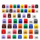 50 NEW SIZE CUBES FOR GARMENT CLOTHES MARKER PACK FOR HANGER SIZE DISPLAY