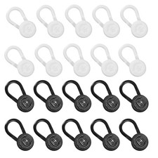 20 PCS Shirt Collar Extenders for Mens Shirts Elastic Button Extender for Pan...