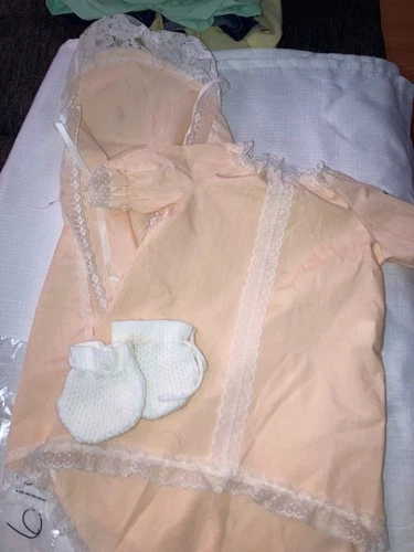 Vintage Cabbage Patch Kids/Doll Clothes Peach Preemie Outfit (618)