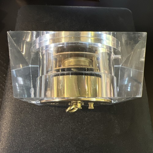 Vintage Seth Thomas Alarm Clock 962 Facet Lucite - Picture 5 of 7