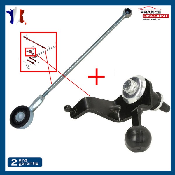 Satz Umlenkung+Verstellvorrichtung FüR Berlingo Partner 206 - 245281 9665105980-image