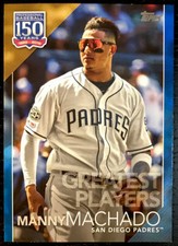 MANNY MACHADO - 2019 Topps Update 150 YEARS OF BASEBALL BLUE #150-25 - PADRES