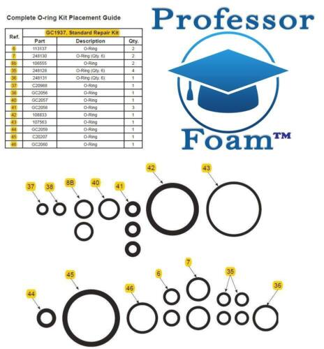 Paquete de 10 kits de calidad A compatibles para Probler P2 Graco GC1937 Glascraft 23975-00 - Imagen 2 de 4