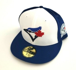 New Era Toronto Blue Jays 5950 40th Aniv Patch Fitted Hat White Size 7 5 7 3 8 Ebay