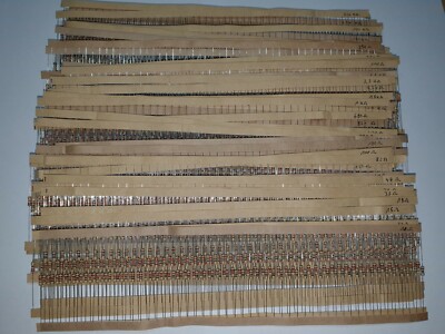 Widerstands Sortiment 61 Werte  E12 je 50 Stück 0207 5% 0,25 Watt 10 Ω - 1 MΩ