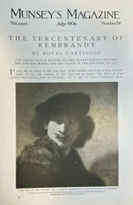 1906 Art Rembrandt Tercentenary illustrated