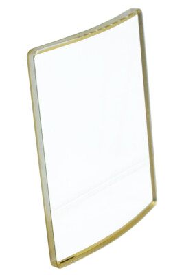 Jacques Lemans Venice Uhrenglas Mineral eckig gewölbt Goldrand 1-1380