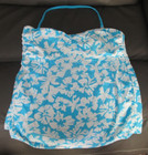 Swimsuit Bathing Suit Skirt Sky Blue w/ White Tropical Flowers Size XL — photo 1