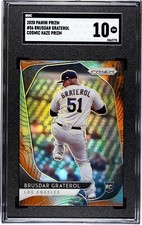 2020 Panini Prizm #56 Brusdar Graterol COSMIC HAZE PRIZM SGC 10 GEM RC