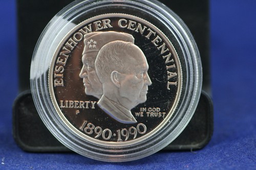 1990 P Eisenhower Centennial Silver Dollar Proof