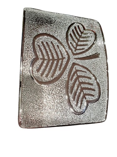 Silver Metal Mesh Belt Flower Buckle Adjustable Fashion 