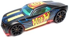 2015 HOT WHEELS BULLY GOAT BLACK 1:64 DIECAST 2 7/8" CAR WITH RED YELLOW  BLUE