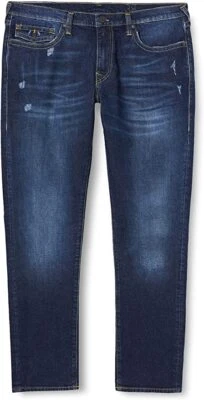 👖 TRUE RELIGION Geno Jeans W 34 L 34 Large Blue Designer Denim Seven 7 - Bild 1 von 4