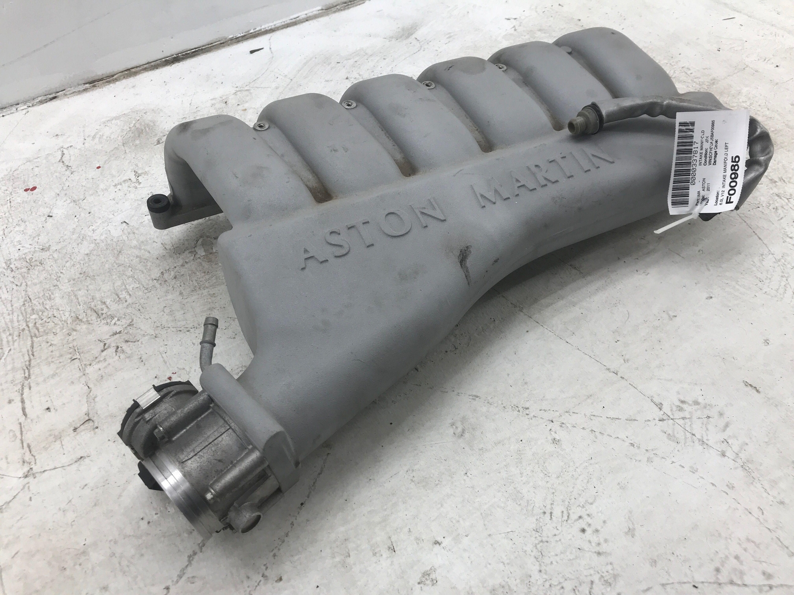 2011-2020 ASTON MARTIN RAPIDE 6.0L V12 INTAKE MANIFOLD LEFT 8G439424DA OEM