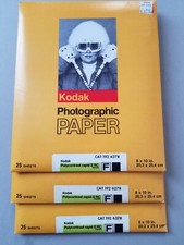 Kodak Polycontrast 8"x10" Rapid II RC 3 Sealed packs of 25. 75 Sheets Total