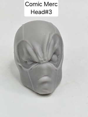 3d Printed RED MOUTHY MERCENARY COMIC HEAD#3  1:12 6'' Classified/ Legends SCALE