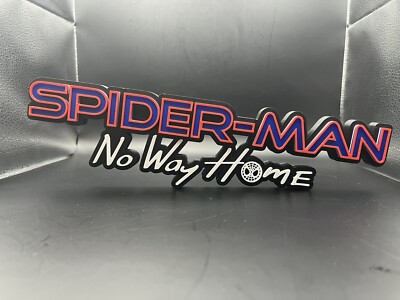 Spider-Man No Way Home Logo Sign Display | 3D Wall Desk Shelf Art