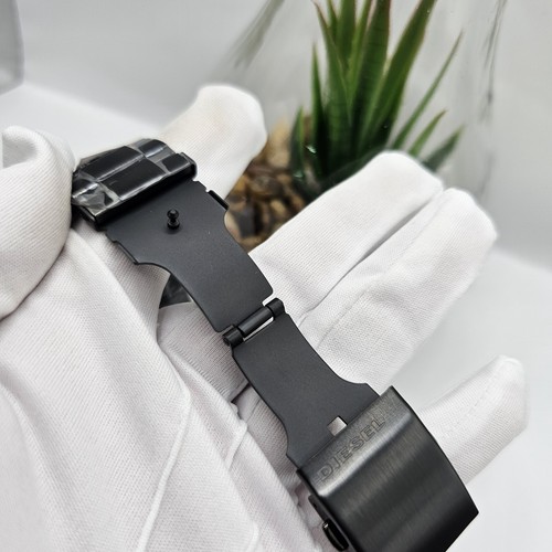 DIESEL MENS DZ4318 GENUINE WATCH STAINLESS STEEL BLACK STRAP & ION PLATED DIAL - 第 5/7 張圖片
