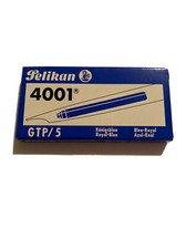 Pelikan 4001 Fountain Pen Ink Cartridges GTP5 Royal Blue Pack