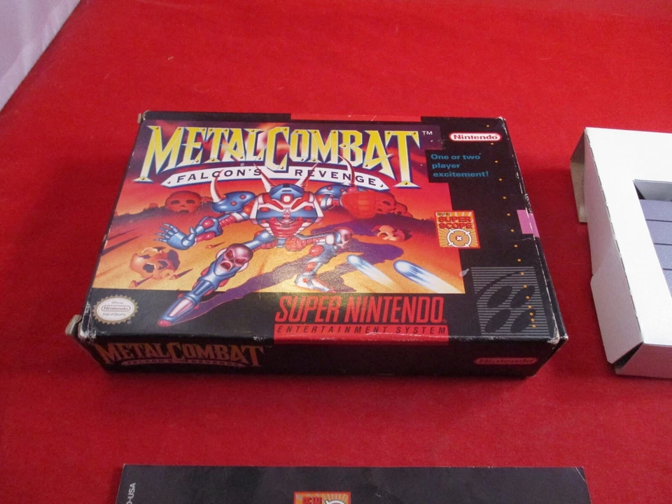 Metal Combat: Falcon's Revenge Super Nintendo SNES COMPLETO con Caja Manual Juego Foto 2 de 4