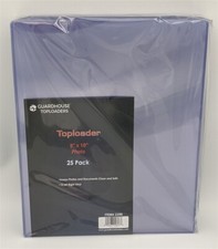 Pack of 25 GuardHouse 8x10 Rigid Clear Plastic Topload Holders Photo Toploaders