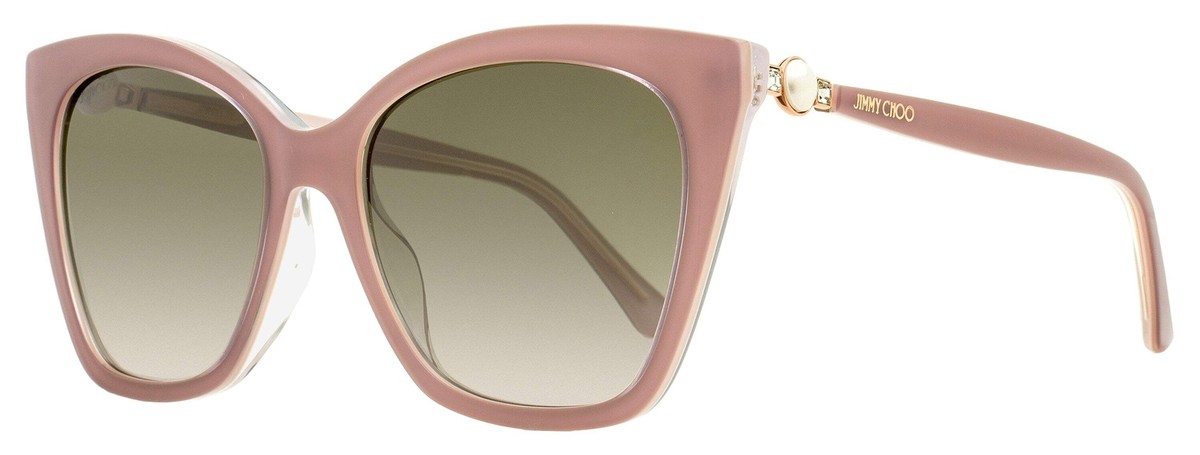 Jimmy Choo Cat Eye Sunglasses Rua /G Y9AHA Nude 56mm | eBay display picture 1