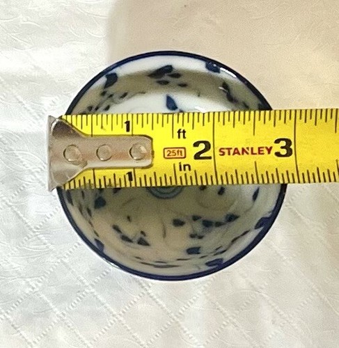 Mini Chinese Cobalt Blue And White Porcelain Tea Cup Antique (?)/ Vintage - Picture 6 of 6