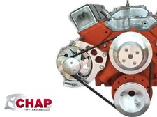 Small Block Chevy Alternator Bracket Long Water Pump New Circles Sbc Lwp 350