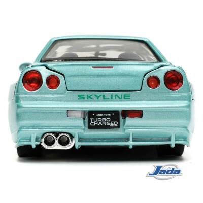Jada Fast & Furious: Brian's Nissan Skyline GT-R R34 (Turquoise) 1
